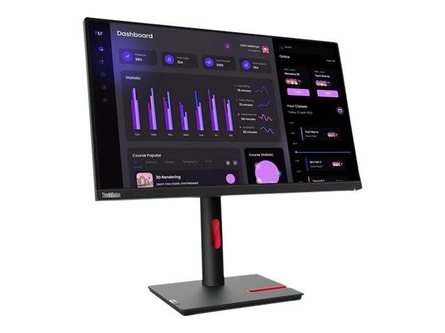 Lenovo ThinkVision T24i-30 LED-Monitor EEK E (A - G) 60.5 cm (23.8 Zoll) 1920 x 1080 Pixel 16:9 4 ms DisplayPort, Audio-Line-out, HDMI®, USB-A (USB