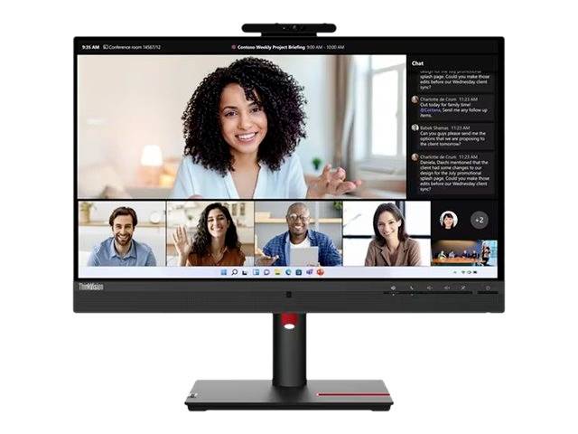 Lenovo ThinkVision T24mv-30 LED-Monitor EEK E (A - G) 61 cm (24 Zoll) 1920 x 1080 Pixel 16:9 4 ms DisplayPort, Audio-Line-out, HDMI®, USB-A (USB 3.2