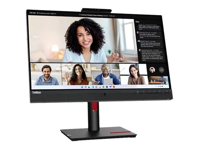 Lenovo ThinkVision T24mv-30 LED-Monitor EEK E (A - G) 61 cm (24 Zoll) 1920 x 1080 Pixel 16:9 4 ms DisplayPort, Audio-Line-out, HDMI®, USB-A (USB 3.2
