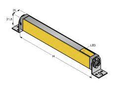 Turck Lichtvorhang LS2E30-150Q8 Schutzfeldhöhe 150mm