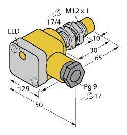 Turck Induktiver Sensor nicht bündig NAMUR NI5-G12SK-Y1X