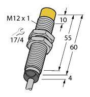 Turck Induktiver Sensor nicht bündig NI5-M12-LIU