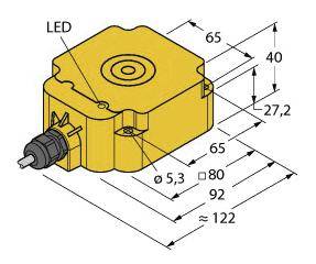 Turck Induktiver Sensor nicht bündig NAMUR NI60-Q80-Y1X