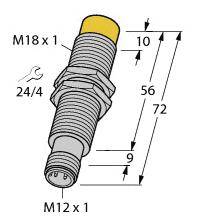 Turck Induktiver Sensor nicht bündig NI8-M18E-LIU-H1141