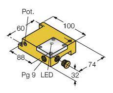 Turck Induktiver Sensor PNP, Wechsler S32SR-VP44X