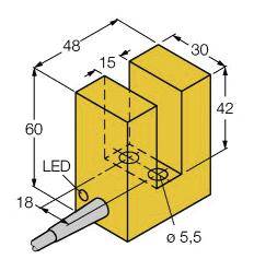 Turck Induktiver Sensor NPN, Schließer SI15-K30-AN6X
