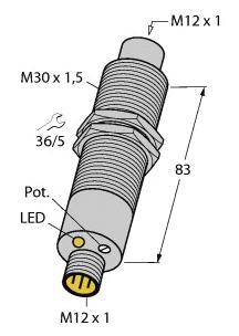 Turck Induktiver Sensor EM30-AP6X2-H1141/S1102