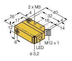 Turck Induktiver Sensor bündig PNP, Schließer BI5U-Q12-AP6X2-H1141