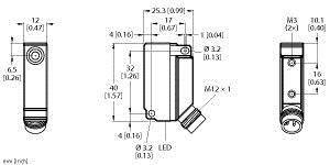 Turck Induktiver Sensor bündig PNP, Schließer BI5U-Q12-AP6X2-H1141