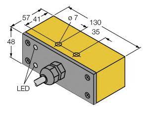 Turck Induktiver Sensor nicht bündig PNP, Wechsler NI30-Q130-VP4X2