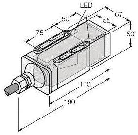 Turck Induktiver Sensor nicht bündig PNP, Wechsler NI35-CP40-VP4X2/S369-F 30M