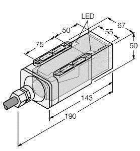 Turck Induktiver Sensor nicht bündig PNP, Wechsler NI35-CP40-VP4X2/S369-F 30M