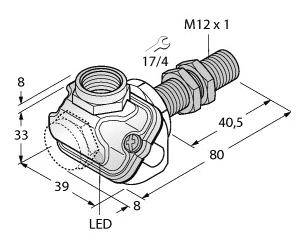 Turck Induktiver Sensor bündig PNP, Schließer BI4U-EM12WDTC-AP6X