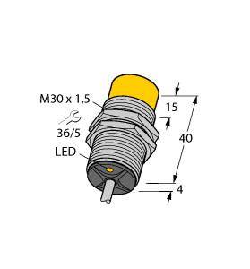 Turck Induktiver Sensor nicht bündig NI20-G30K-AD4X