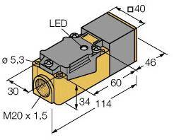 Turck Induktiver Sensor nicht bündig NAMUR NI35-CP40-Y1X/S100