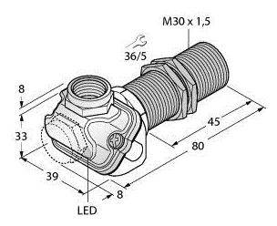 Turck Induktiver Sensor bündig NAMUR BI10-EM30WDTC-Y1X