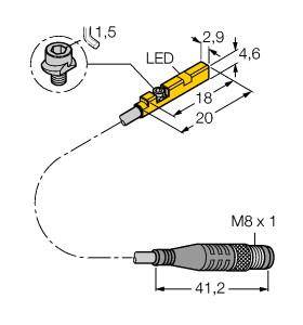 Turck Magnetfeldsensor PNP BIM-UNR-AP6X-0,3-PSG3M