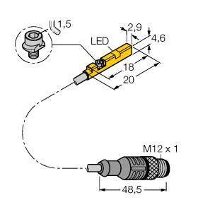 Turck Magnetfeldsensor PNP BIM-UNR-AP6X-0,3-RS4
