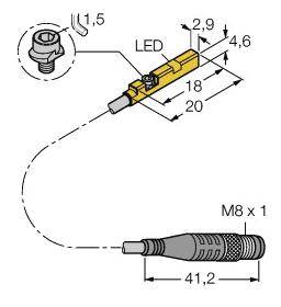 Turck Magnetfeldsensor NPN BIM-UNR-AN6X-0,3-PSG3M