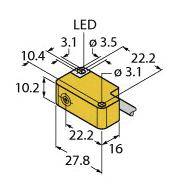 Turck Induktiver Sensor bündig NAMUR BI2-Q10S-Y1X
