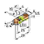 Turck Induktiver Sensor bündig NPN, Schließer BI2-Q5,5-AN6X