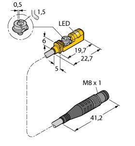 Turck Magnetfeldsensor PNP BIM-UNTK-AP7X-0,3-PSG3M