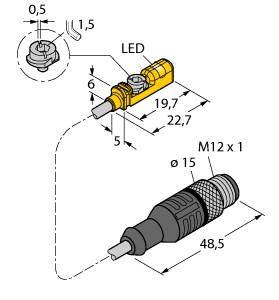 Turck Magnetfeldsensor PNP BIM-UNTK-AP7X-0,3-RS4