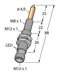 Turck Magnetfeldsensor PNP NIMFE-EM12/4,9L88-UP6X-H1141/S1182