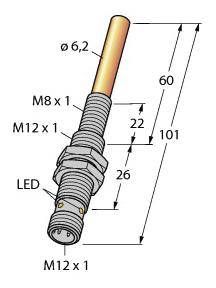 Turck Magnetfeldsensor PNP NIMFE-EM12/6,2L101-UP6X-H1141/S1182