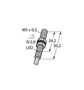 Turck Induktiver Sensor bündig PNP, Schließer BI1U-EG05-AP6X