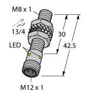 Turck Induktiver Sensor bündig PNP, Schließer BI3U-EM08-AP6X-H1341