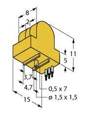 Turck Induktiver Sensor PNP, Schließer SI2-K08-AP6