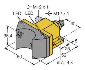 Turck Induktiver Sensor nicht bündig NI4-DSU35-2ASI2X4-H1140