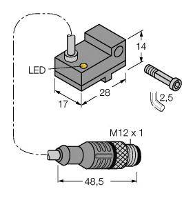 Turck Magnetfeldsensor PNP BIM-NST-AP6X-0,3XOR-RS4/S34
