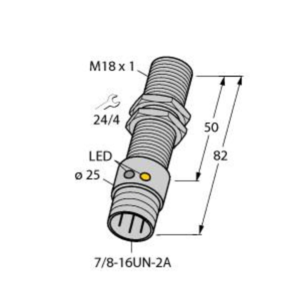 Turck Induktiver Sensor bündig BI5U-G18-ADZ30X2-B1331