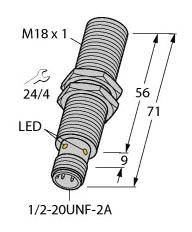 Turck Induktiver Sensor bündig BI5U-G18-ADZ30X2-B3331
