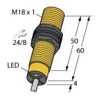 Turck Induktiver Sensor bündig PNP, Schließer BI5U-S18-AP6X