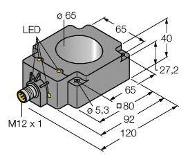 Turck Induktiver Sensor PNP, Schließer BI65R-Q80-AP6X2-H1141