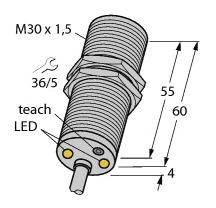 Turck Induktiver Sensor bündig PNP, Schließer DTBI10U-M30-AP4X2