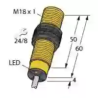Turck Induktiver Sensor nicht bündig PNP, Schließer NI12U-S18-AP6X Turck Induktiver Sensor nicht bündig PNP, Schließer NI12U-S18-AP6X