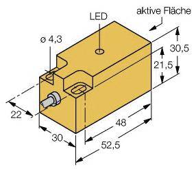 Turck Induktiver Sensor nicht bündig PNP, Schließer NI15-Q30-AP6X