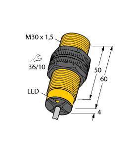 Turck Induktiver Sensor nicht bündig NI15-S30-AD4X