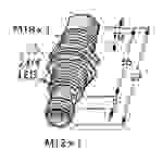 Turck Induktiver Sensor nicht bündig NPN, Schließer NI15U-MT18-AN6X-H1141