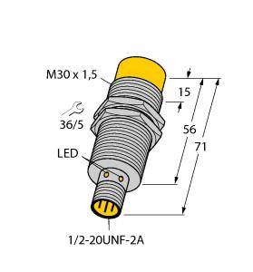 Turck Induktiver Sensor nicht bündig NI20U-G30-ADZ30X2-B3131