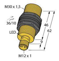 Turck Induktiver Sensor nicht bündig PNP, Schließer NI20U-S30-AP6X-H1141