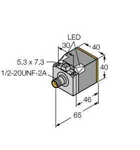 Turck Induktiver Sensor nicht bündig NI25U-CK40-ADZ30X2-B3131