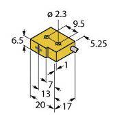 Turck Induktiver Sensor nicht bündig NPN, Schließer NI2-Q6,5-AN6