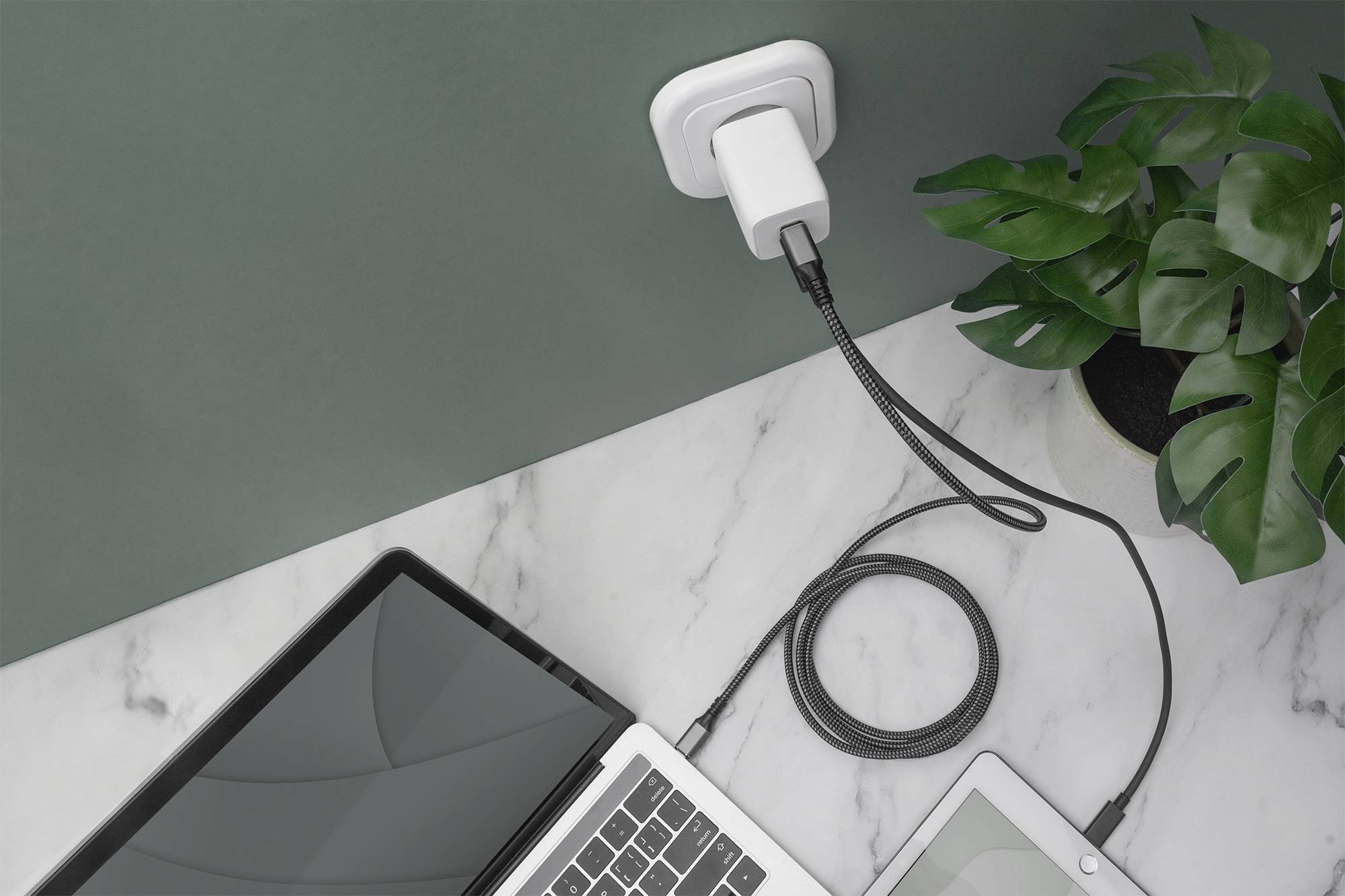 Digitus DA-10063 Ladeadapter 65 W 2x USB-C® USB PD Weiß Flugzeug, Innenbereich, KFZ, LKW