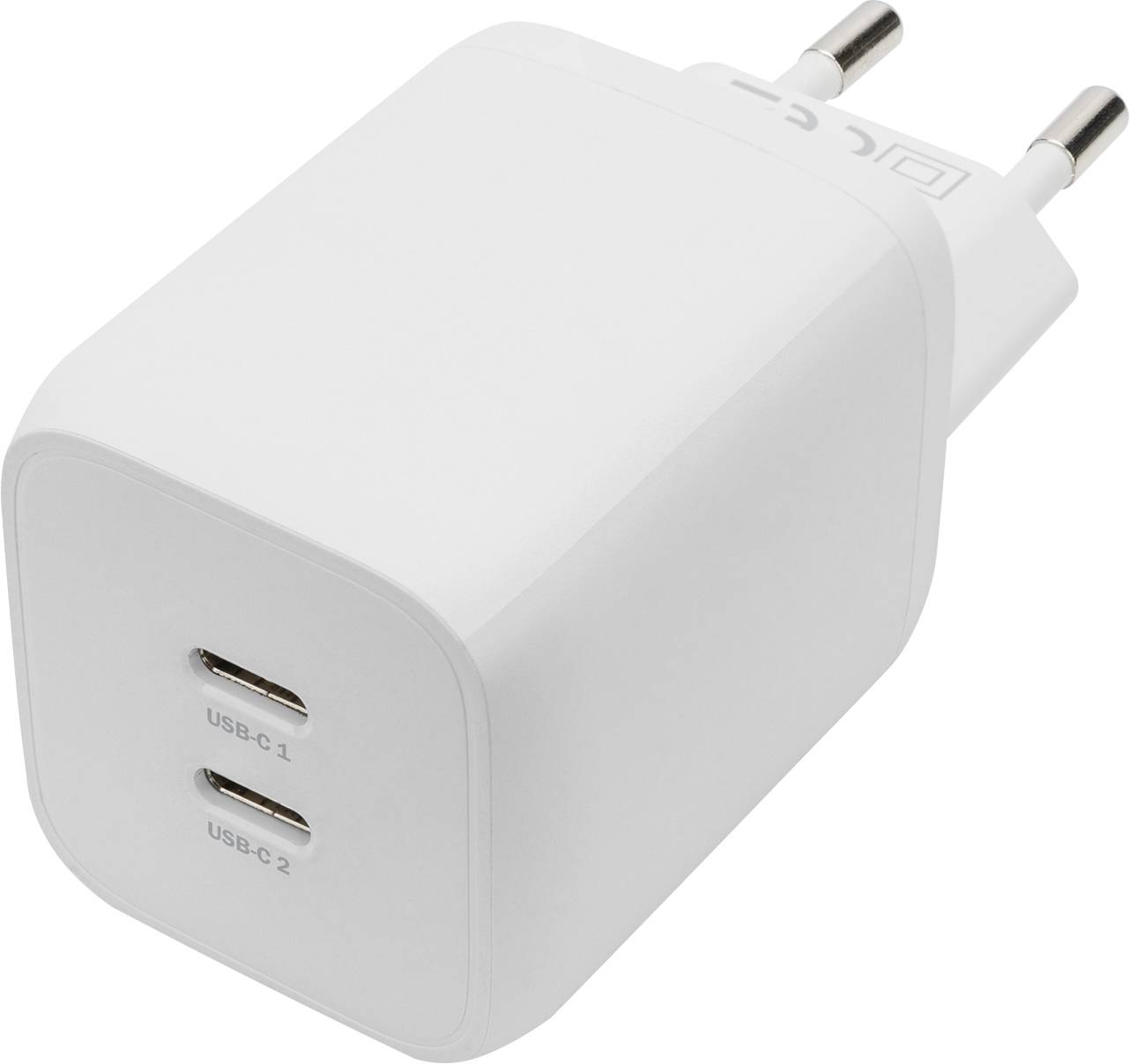 Digitus DA-10063 Ladeadapter 65 W 2x USB-C® USB PD Weiß Flugzeug, Innenbereich, KFZ, LKW