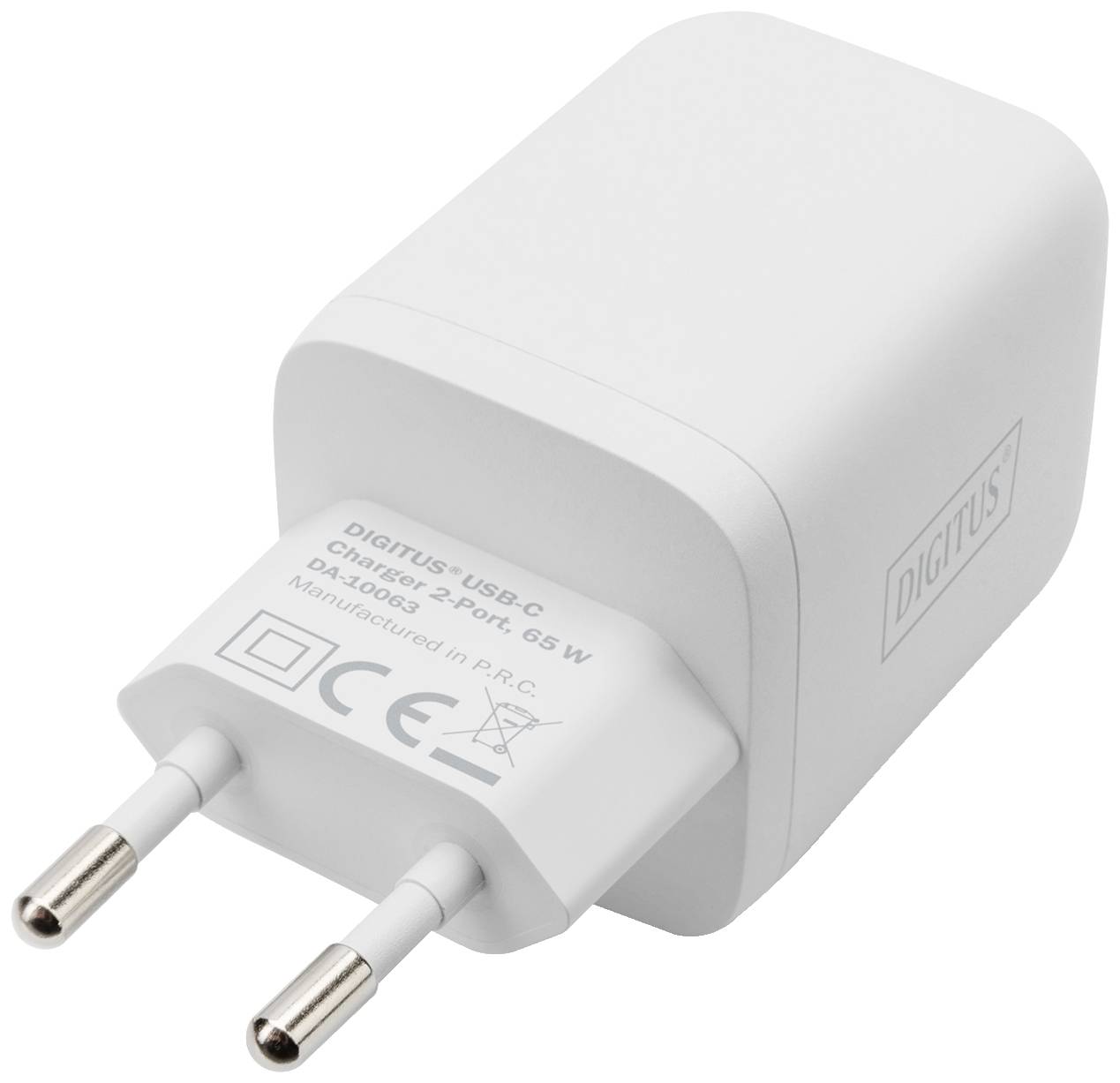 Digitus DA-10063 Ladeadapter 65W 2x USB-C® USB PD Weiß Flugzeug, Innenbereich, KFZ, LKW